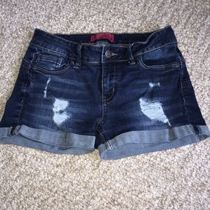 Ripped Jean Shorts